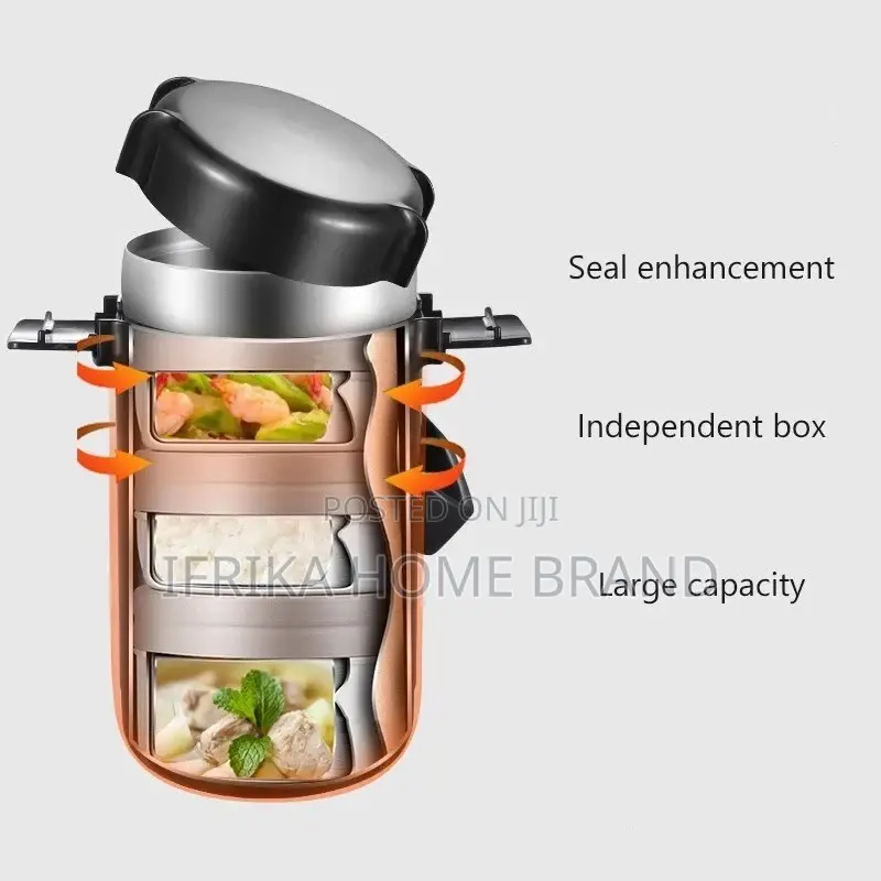 Portable Large Capacity Lunch Box Vacuum Insulated Container