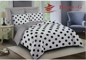 Polka Dot 4pcs Duvet Set With 2 Pillowcases 1 Bedsheet