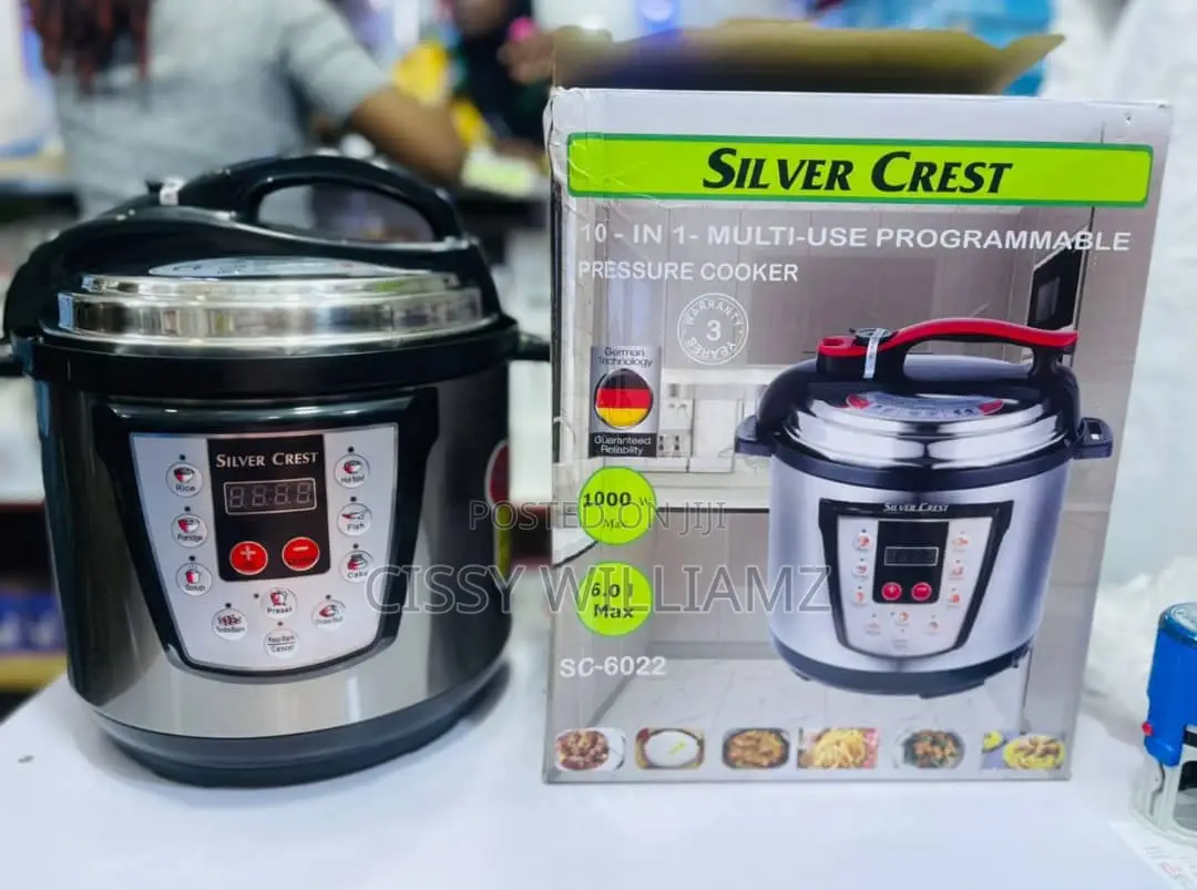 Silver Crest Pressure Cooker/6l Digital Pressure Cooker/