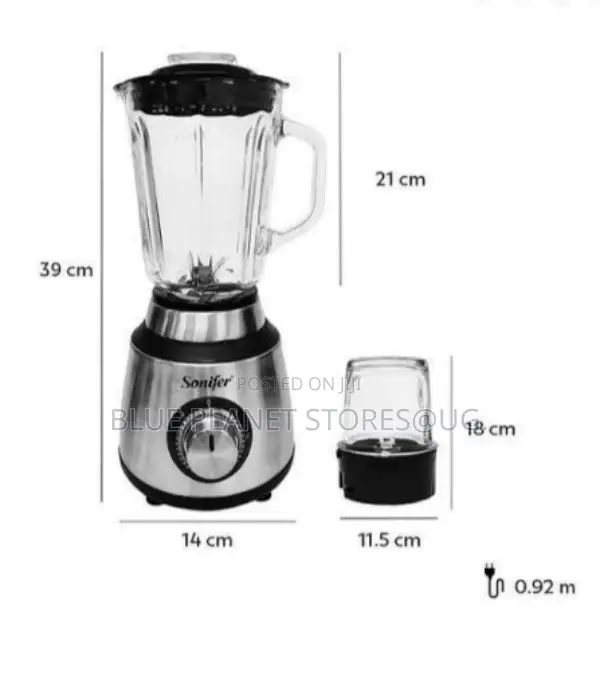 SONIFER 2_in_1 Glass Blenders + Grinder \\ 600w \\ SF-8097 