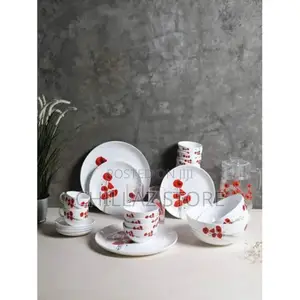 Luminarc Hypnosis Plates, Cups, Bowls Glass Dinnerware Set,