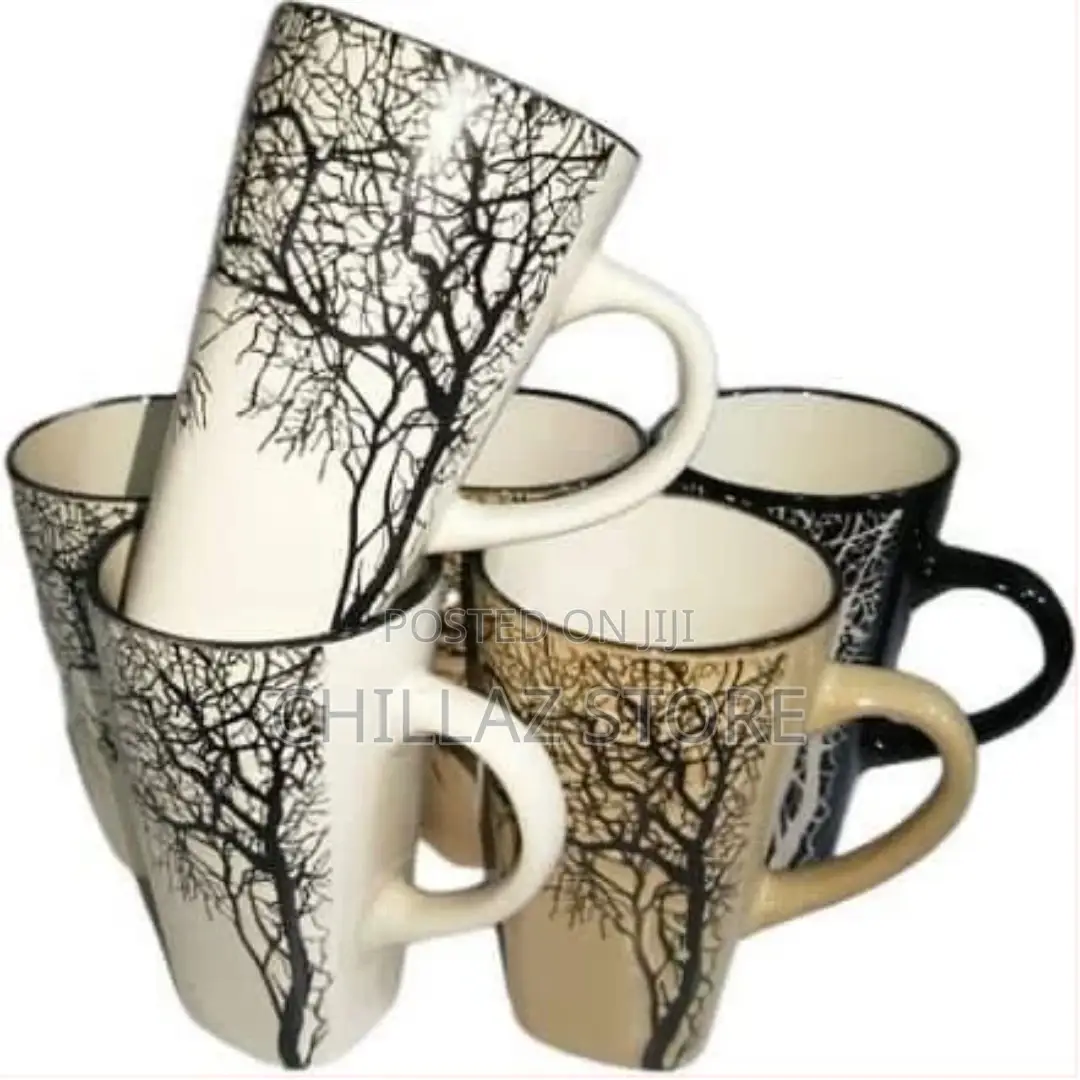 Lightbox 6 Pieces of Big Tree Coffee Tea Cups Drinking Mugs