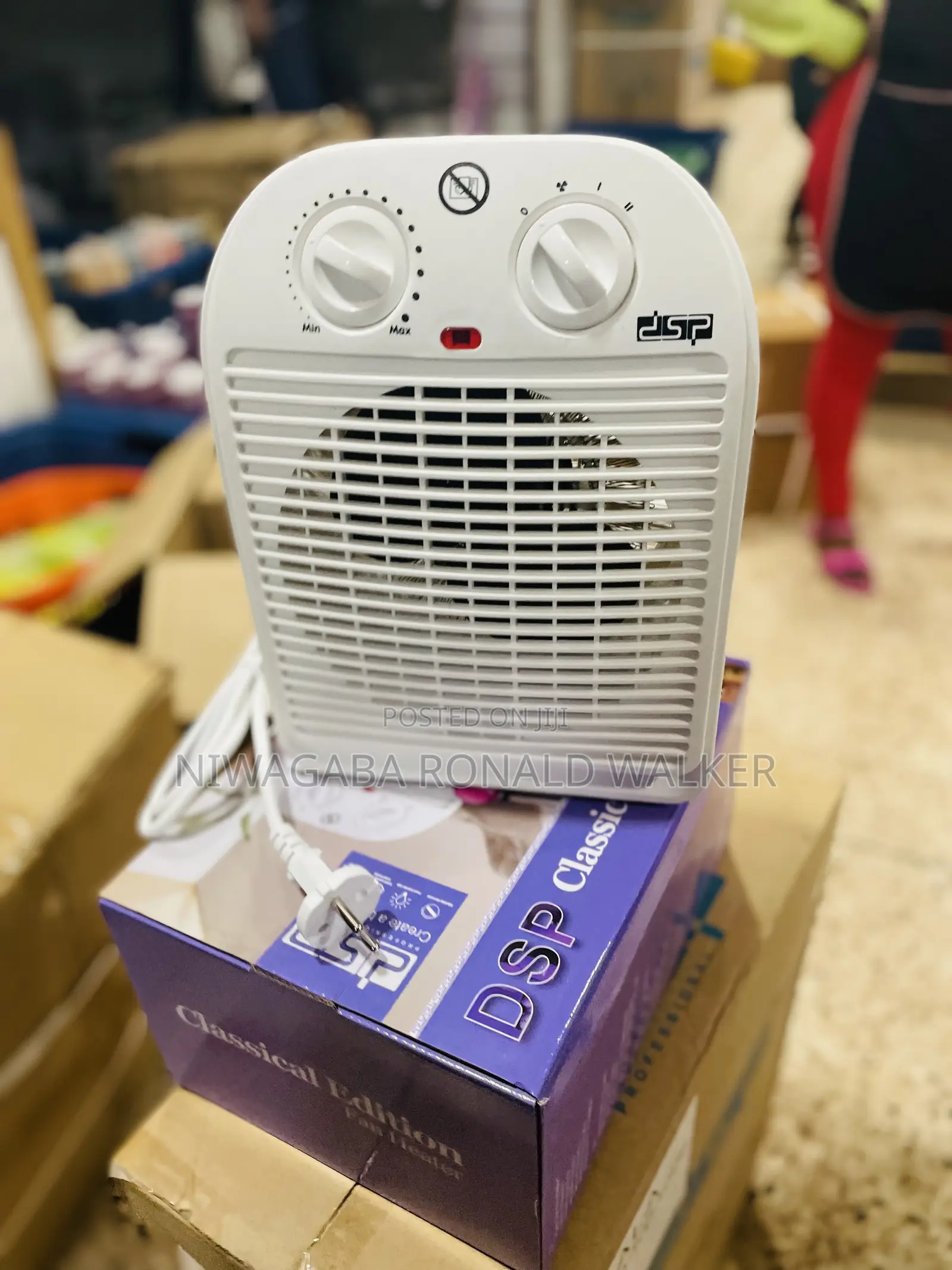 DSP Table Fan Heater Hot Cold Air