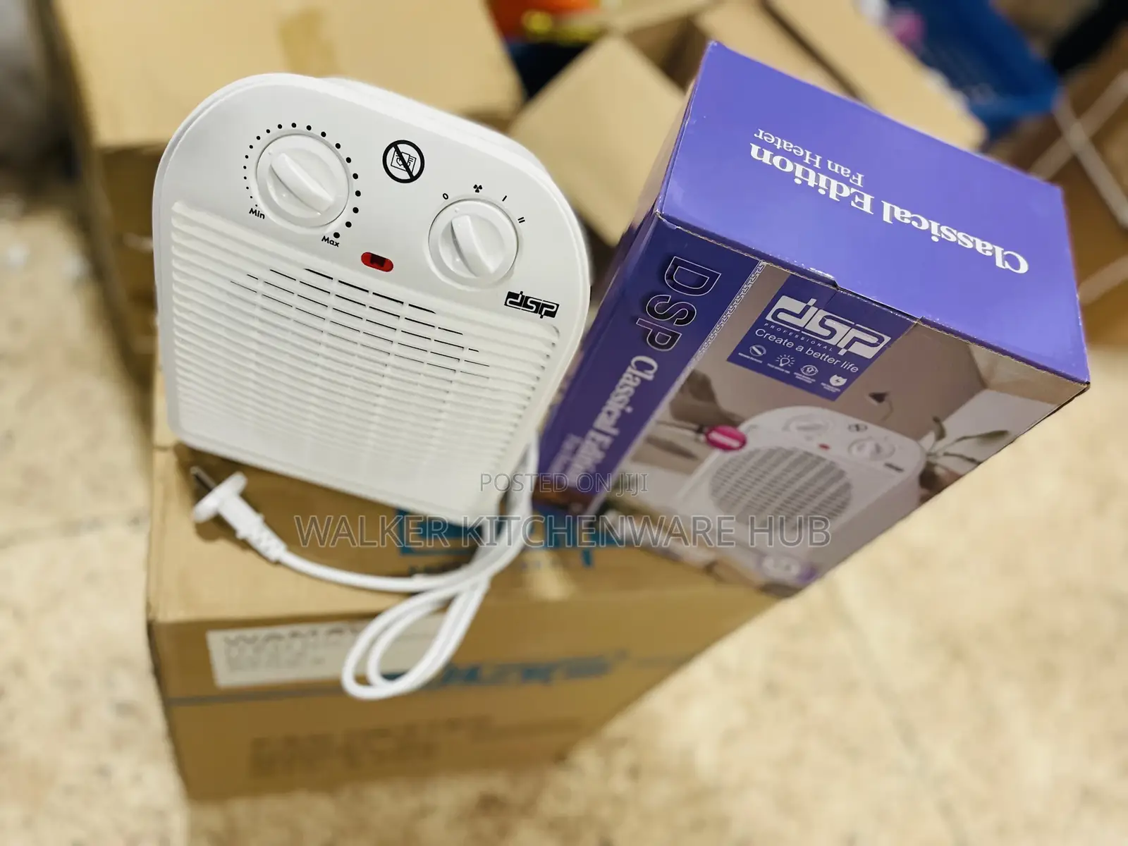 DSP Table Fan Heater Hot Cold Air