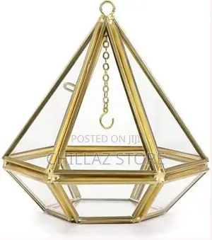Acrylic Ring Display Holder Geometric Jewelry Box