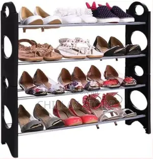4 Tier Shoe Storage Portable 4 Layer Shoe Rack Organizer