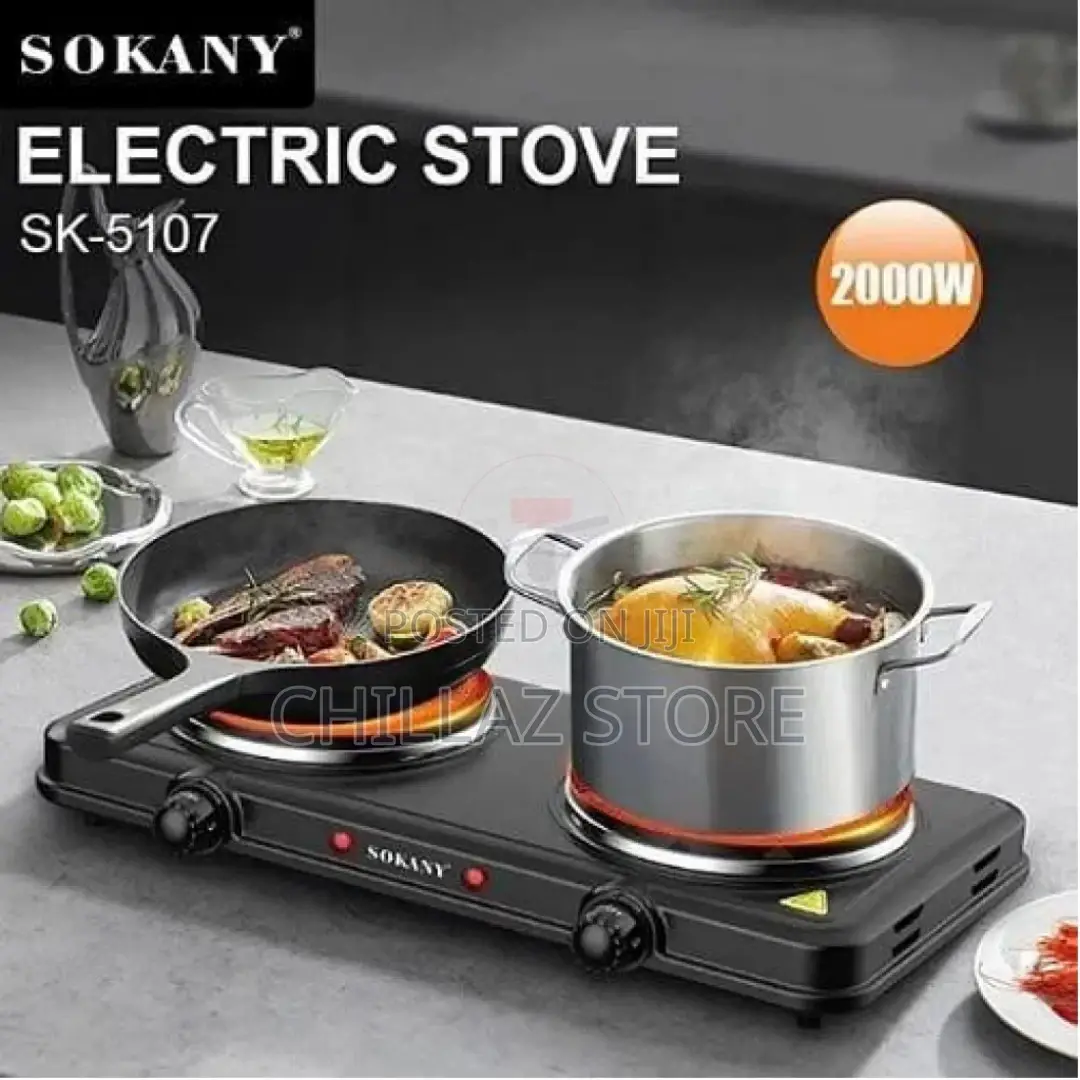 Sokany Eye Flat Dual Electric Stove High Fire Power 5 Gear
