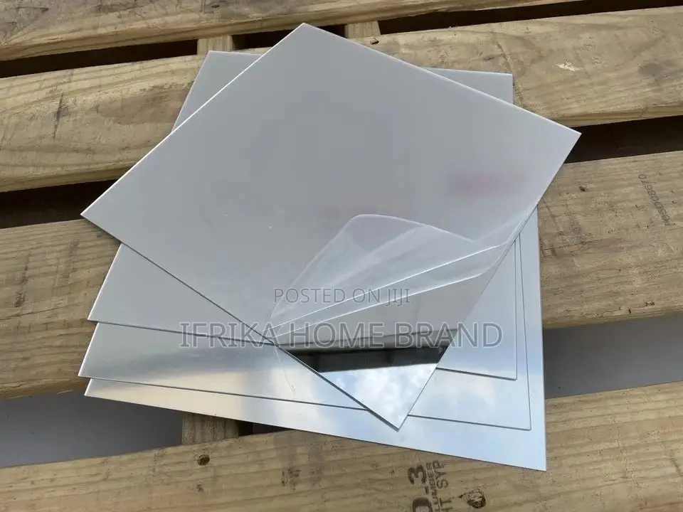 Square Self Adhesive Silver Acrylic Mirror,Non Glass