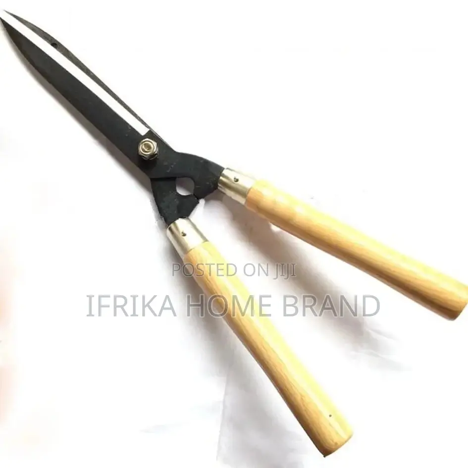 Wooden Handle Garden Shear Hedges Grass Shrubs Branch Cutter