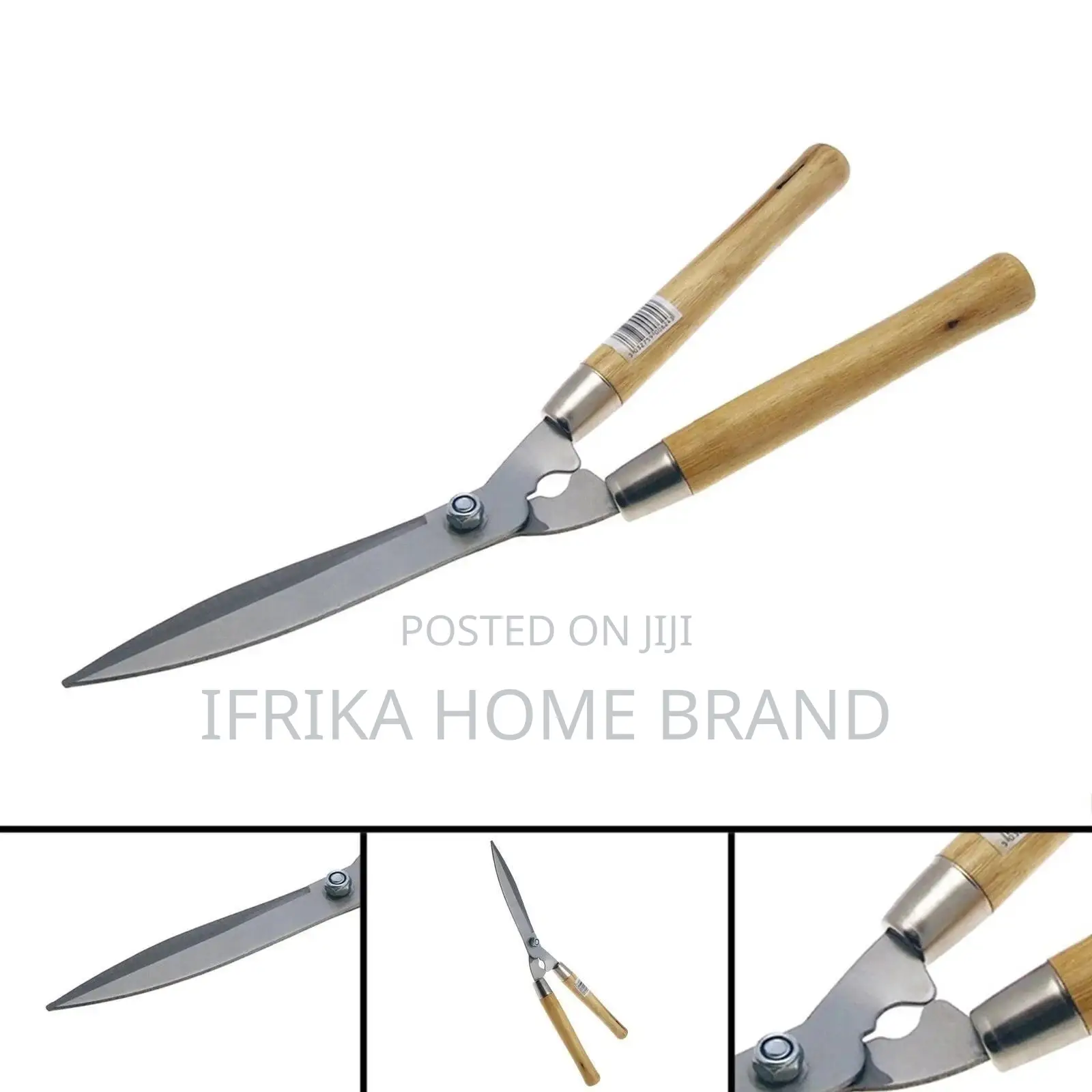 Wooden Handle Garden Shear Hedges Grass Shrubs Branch Cutter