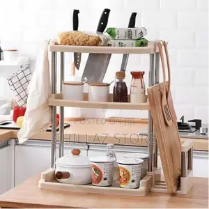 3 Tier Plastic Spice Rack Organizer Spice Jars Bottle Stand