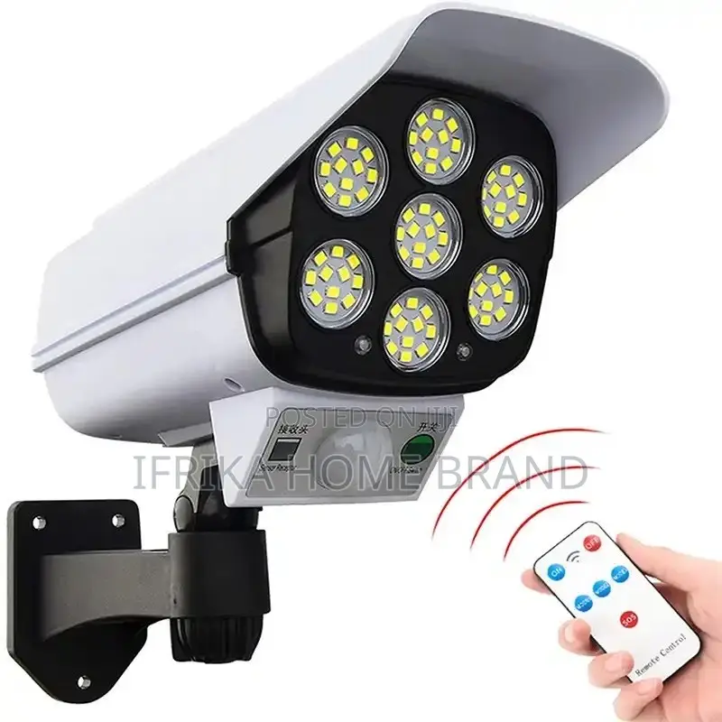 77 LED Solar Light Motion Sensor Security Dummy Camera