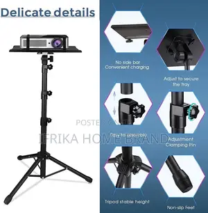 Projector Tripod Stand - Laptop Tripod Adjustable Height