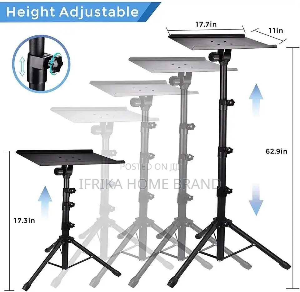 Projector Tripod Stand - Laptop Tripod Adjustable Height