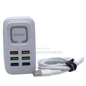 Recrsi 8-Usb Port Fast Cell Phone Charger With Auto