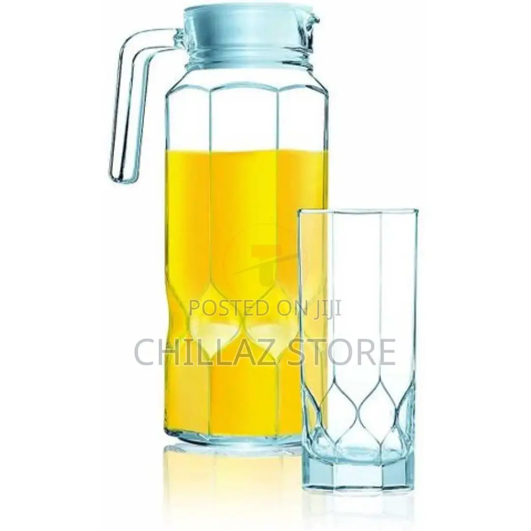 Luminarc 7 Piece Diamond Water Juice Drinkware Set-