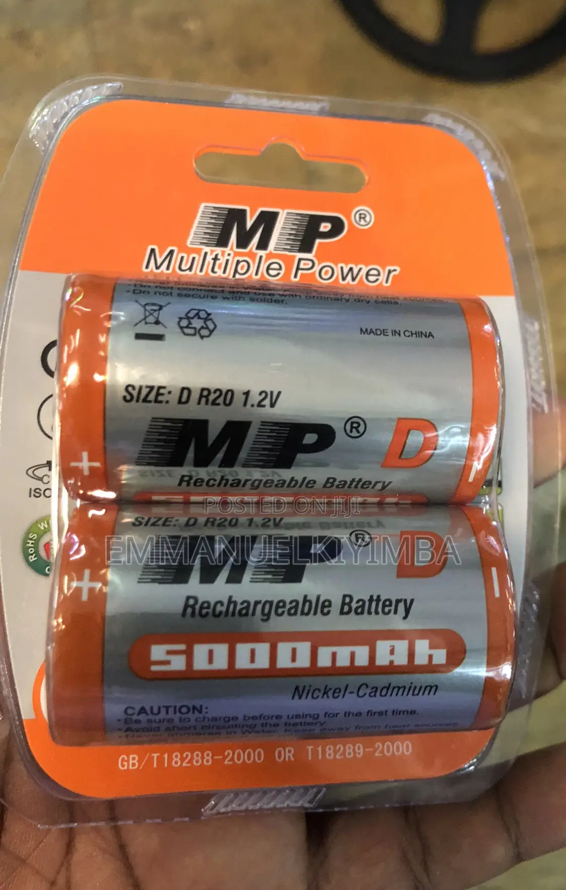 Rechargeable Size D Batteries