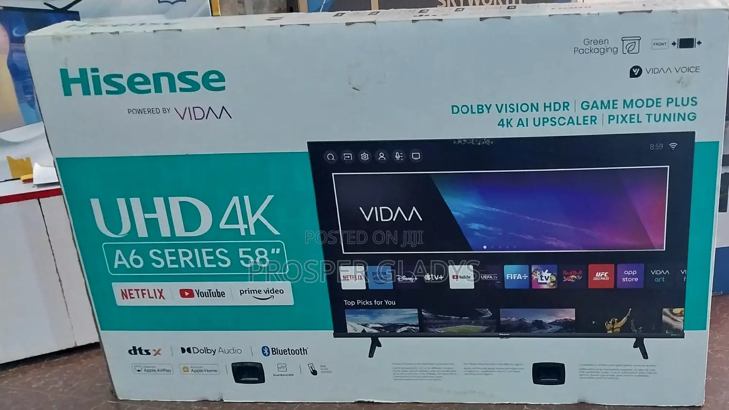 Hisense 58 Smart UHD Digital Flat Screen Flameless.