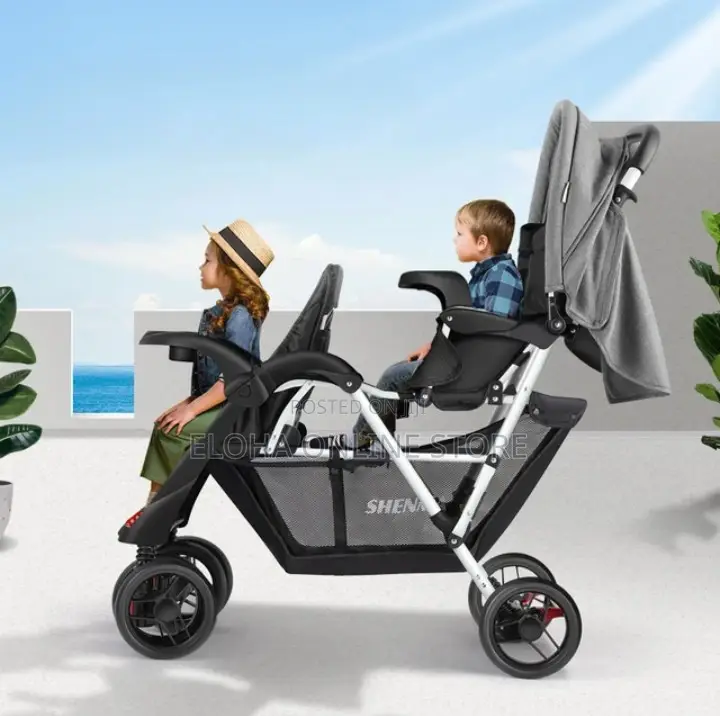 Folding Portable Twin Baby Stroller