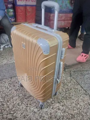 Classy Vip Plastic Suitcase.Medium.( Gold)