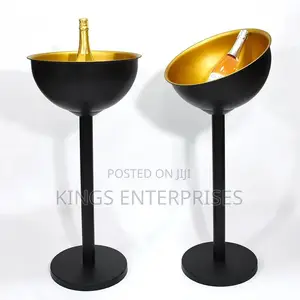 Stainless Steel Ice Bucket With Stand