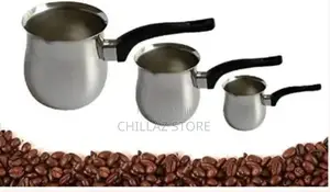 Chef Inox Tea Milk Coffee Warmer Pots Pans Set 3’S