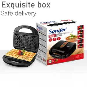 Sonifer 5 In1 Waffle Donut Sandwich Maker Pan Iron