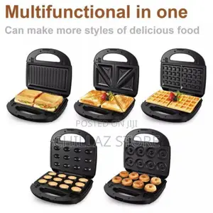 Sonifer 5 In1 Waffle Donut Sandwich Maker Pan Iron
