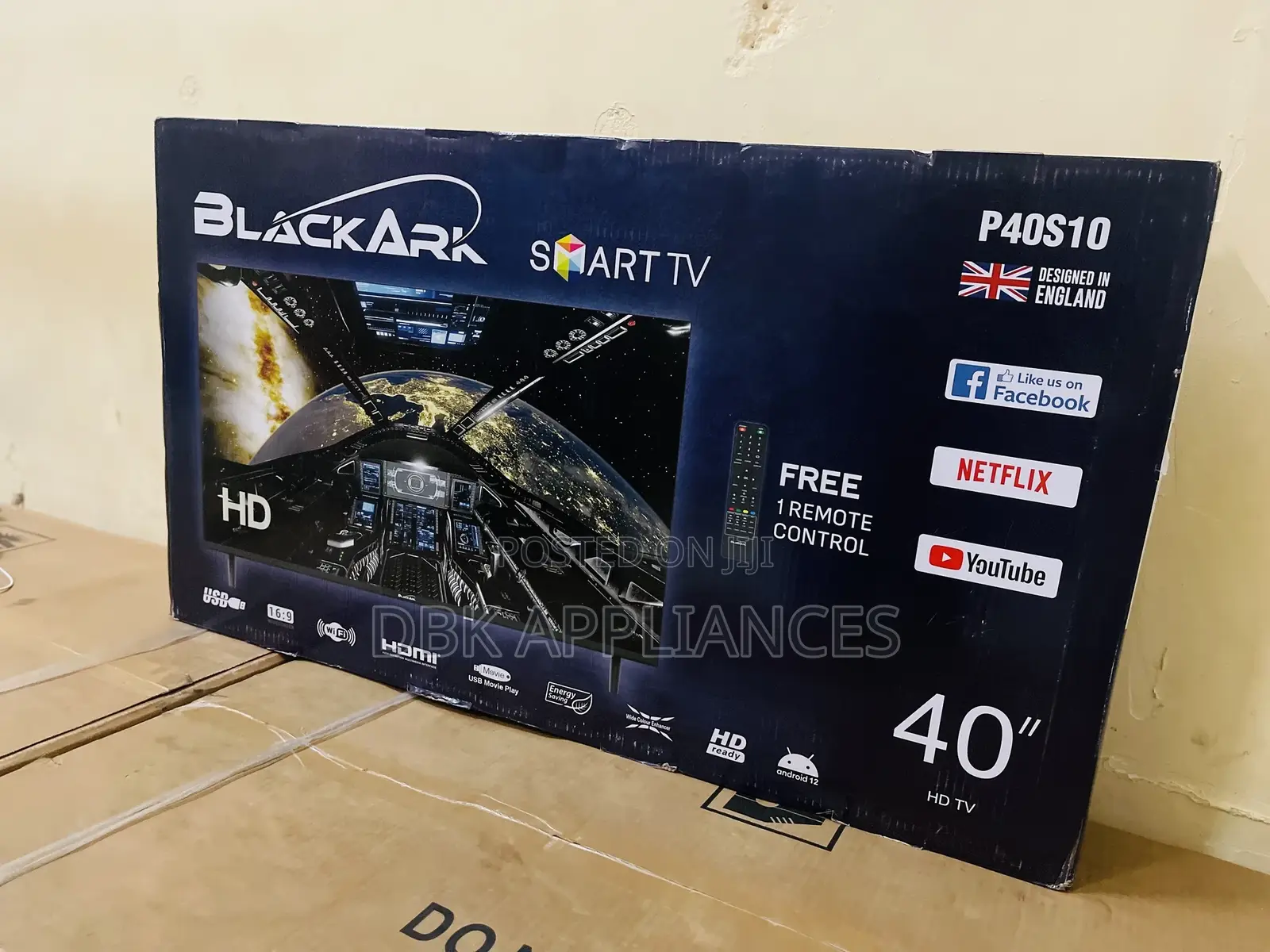 Black Ark 40inch Smart TVS 2yr Warranty