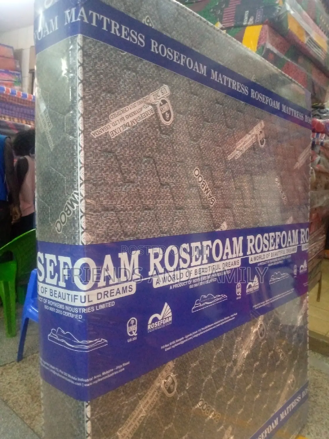 Rose Foam Bamboo Mattress 6*5*6.Inches