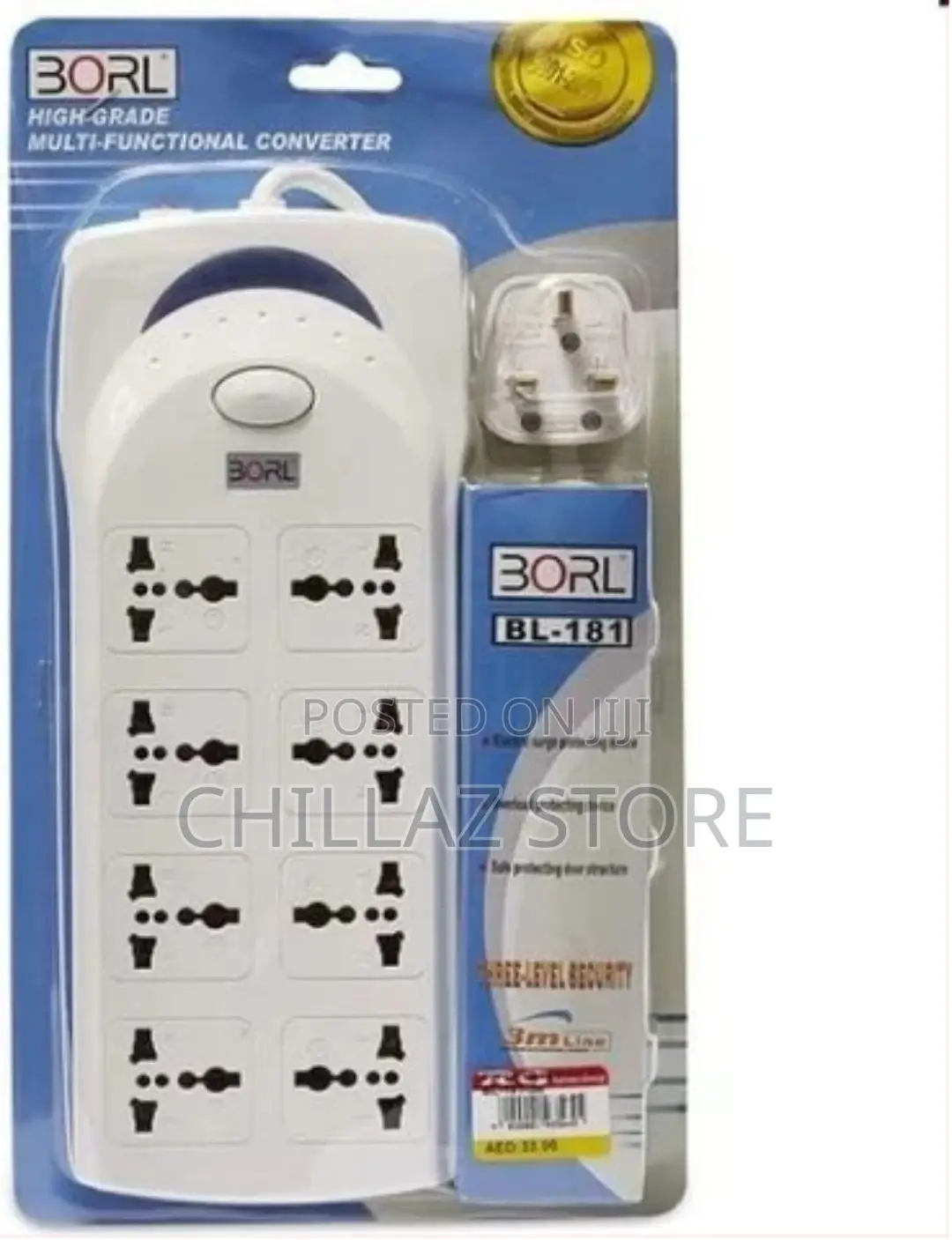 Borl High Grade 8 Ways Heavy Duty Extension Socket