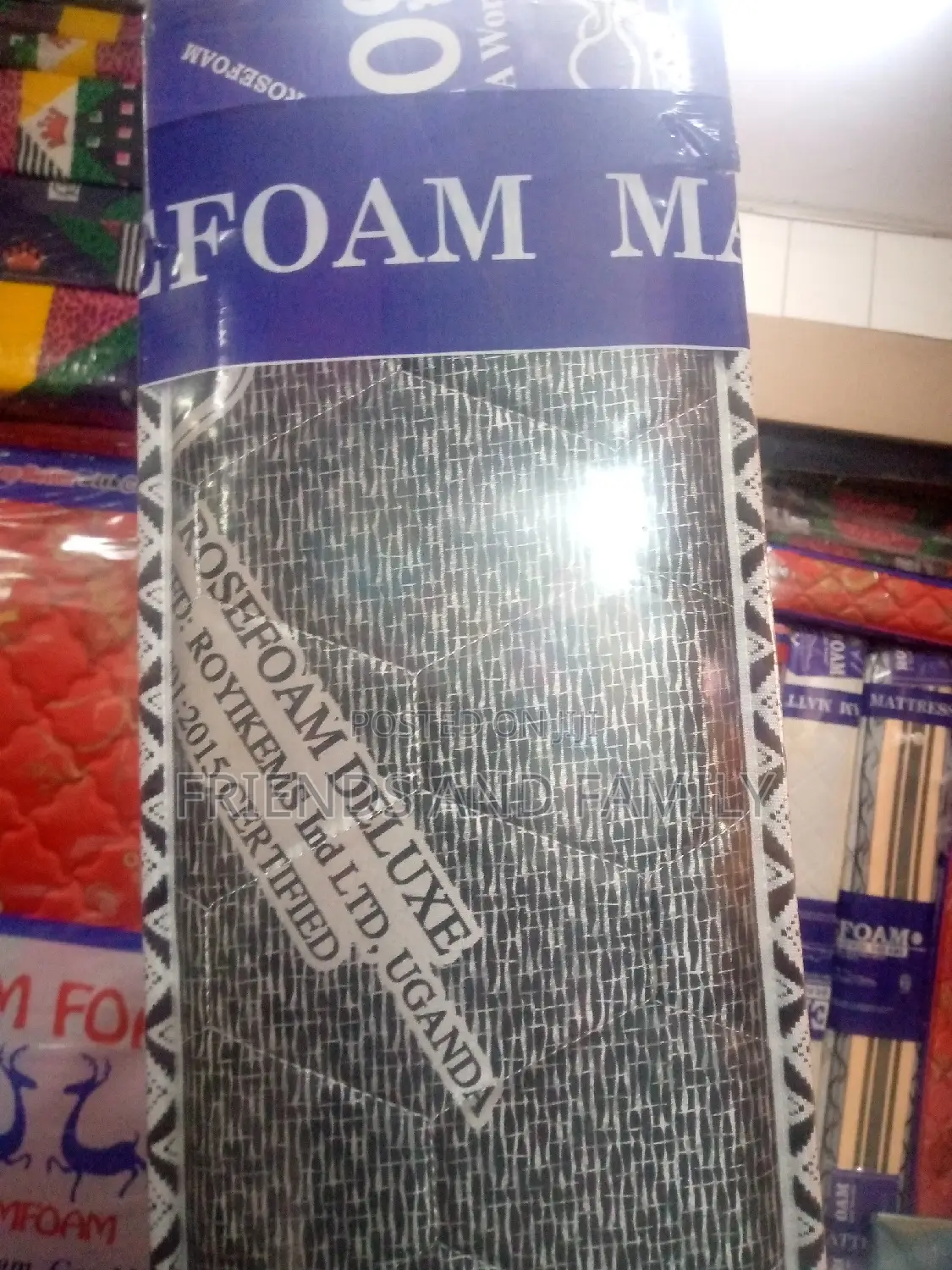 Rose Foam Bamboo Mattress 6*6*8.Inches