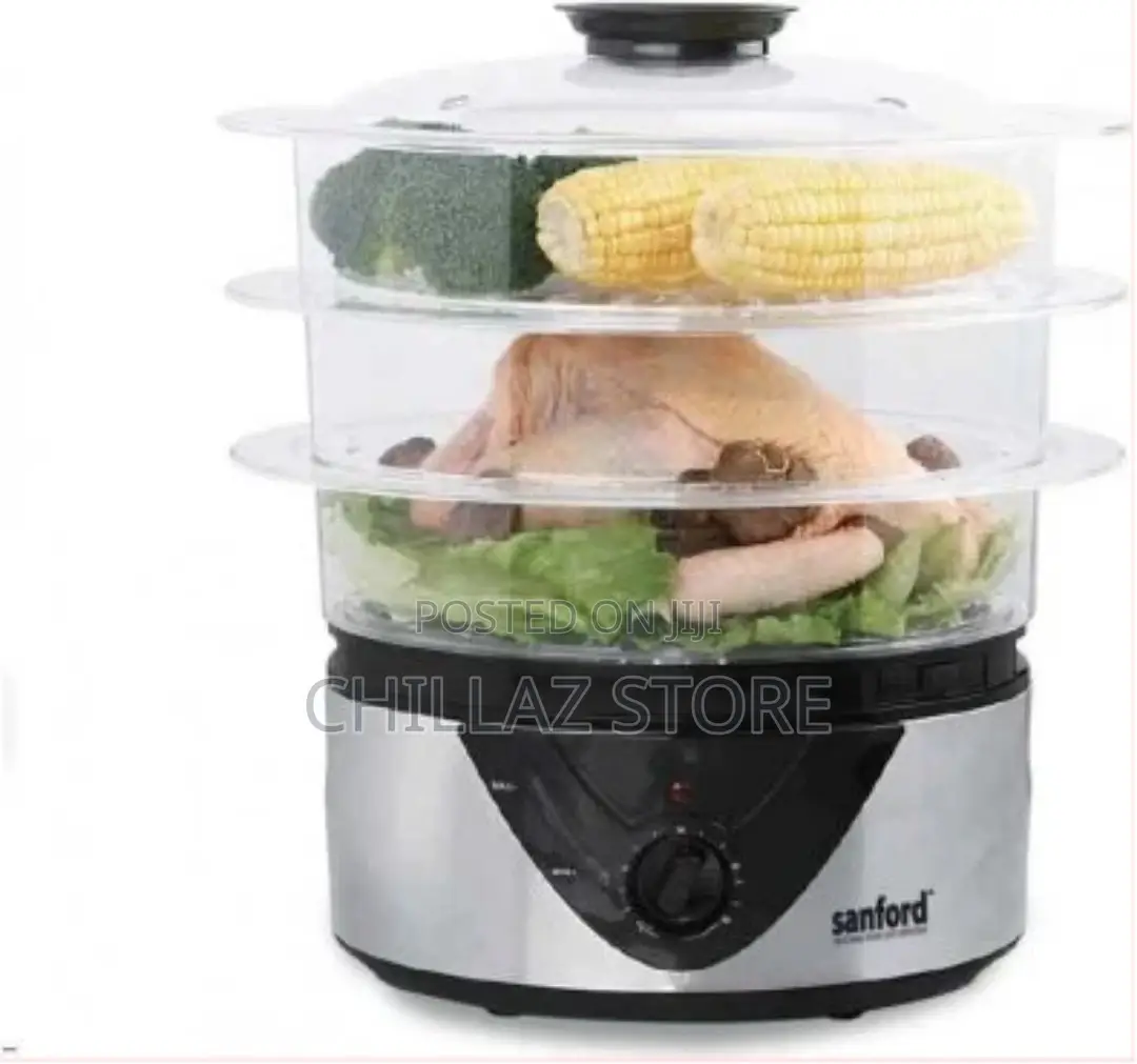 3 Tier Electric Food Cooking Steamer Pot With Display,