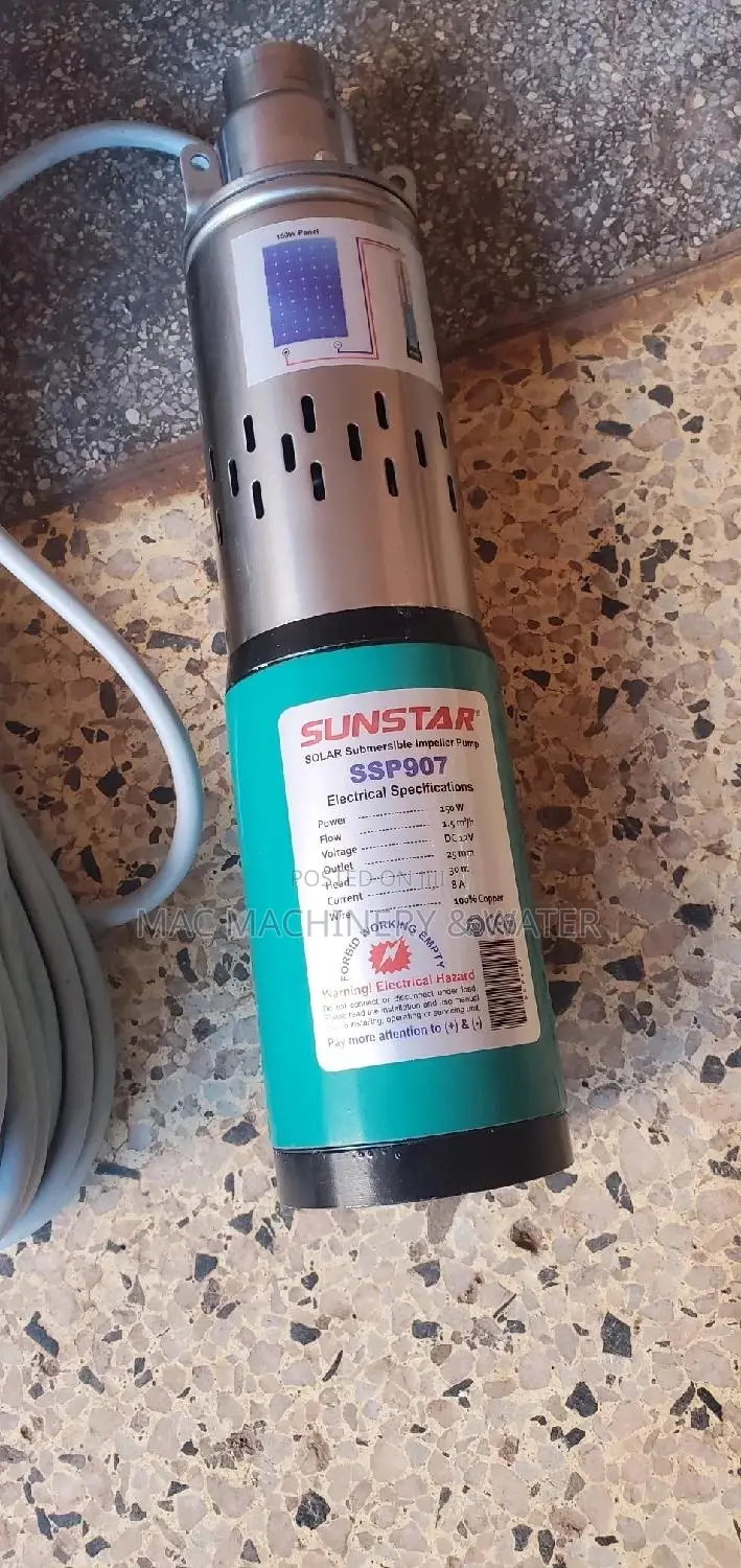 Solar DC Water Pump 30meters 100feet Deep Well