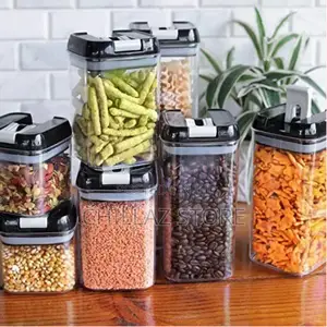 Airtight Food Storage Containers 7-Piece Pantry Organization