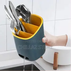 Plastic Kitchen Utensil Holder Cultery Drainer Caddy,