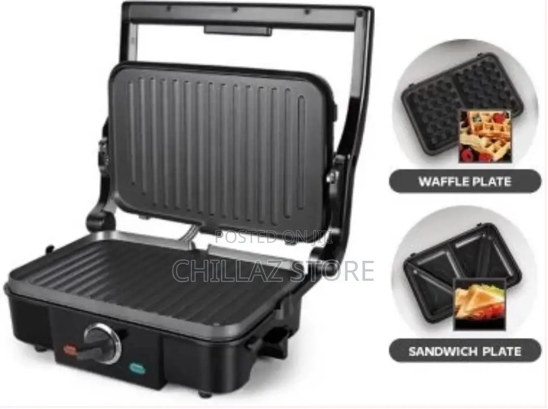 Sonifer 3 in 1 Waffle Maker Sandwich Barbecue Baking Pan