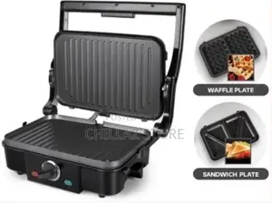Sonifer 3 in 1 Waffle Maker Sandwich Barbecue Baking Pan