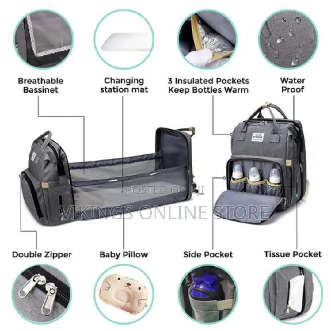 Baby Bed and Backpack With Changing Station for Infants -