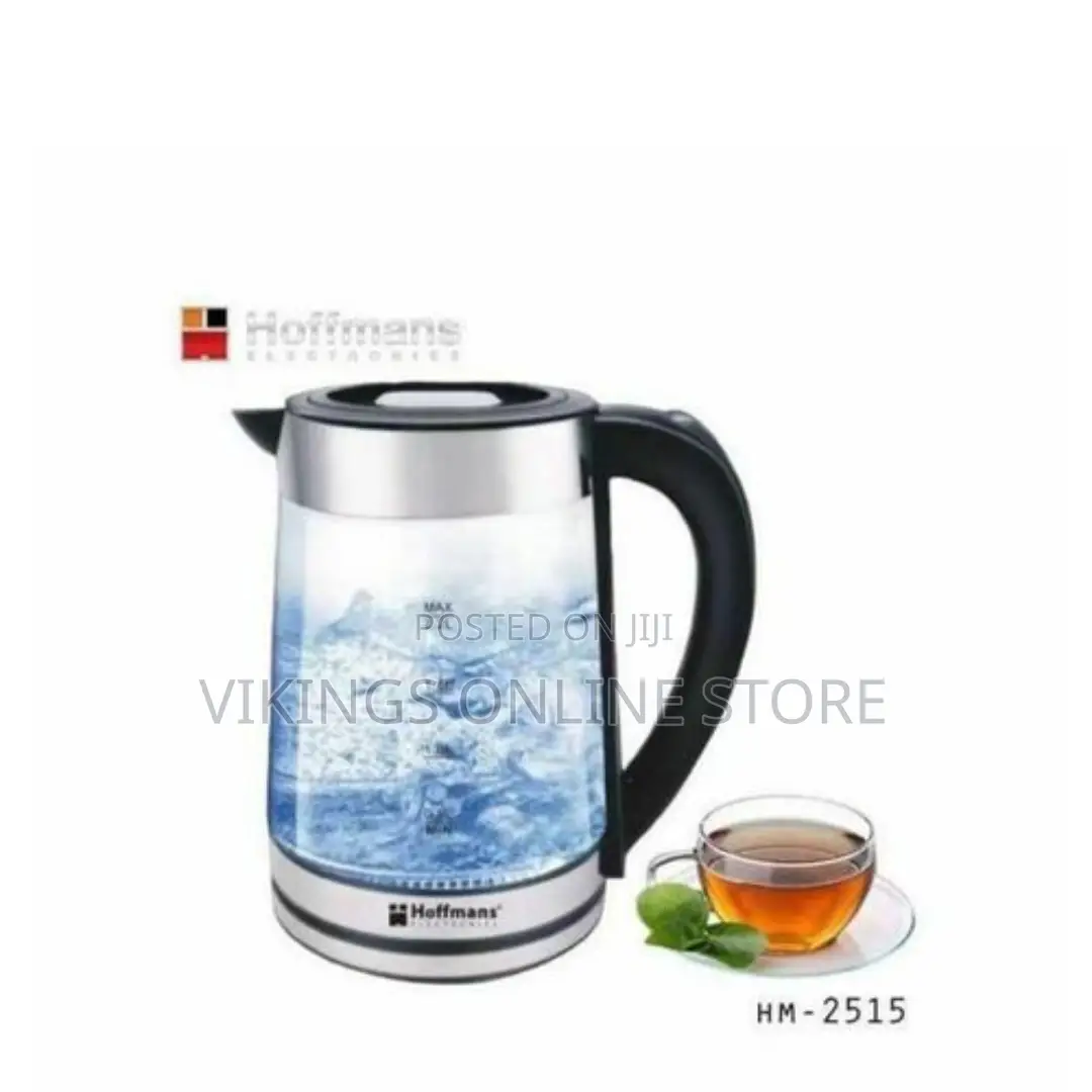 Hoffmans Glass Led Electric Kettle/ Pacolator 2.2L