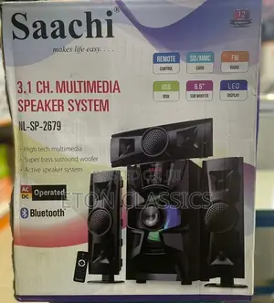 Photo - Original Black Saachi Subwoofer With Heavy Bass