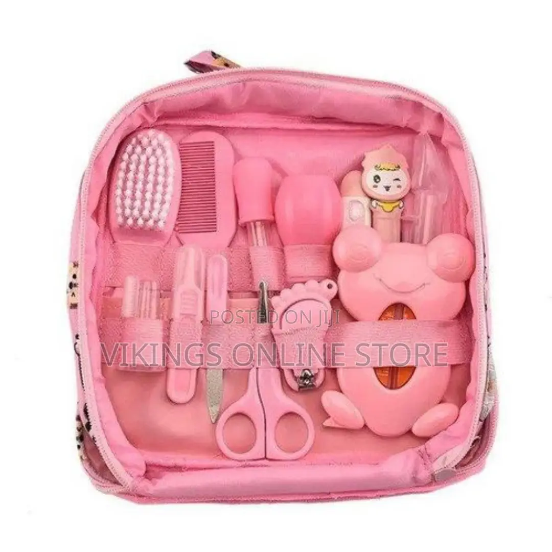 13 PCS Baby Healthcare and Grooming Kit Pink
