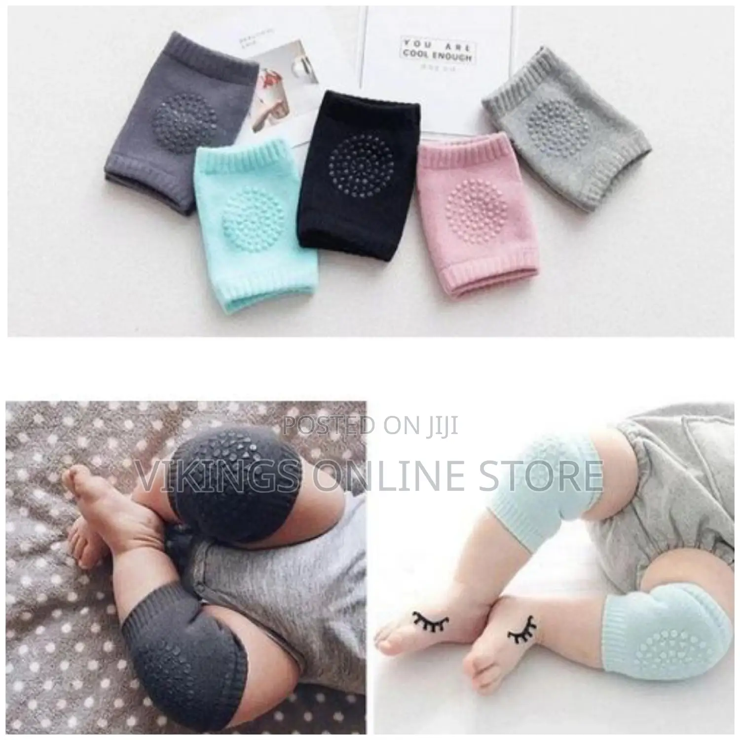 A Pair of Baby Knee Pad - Black