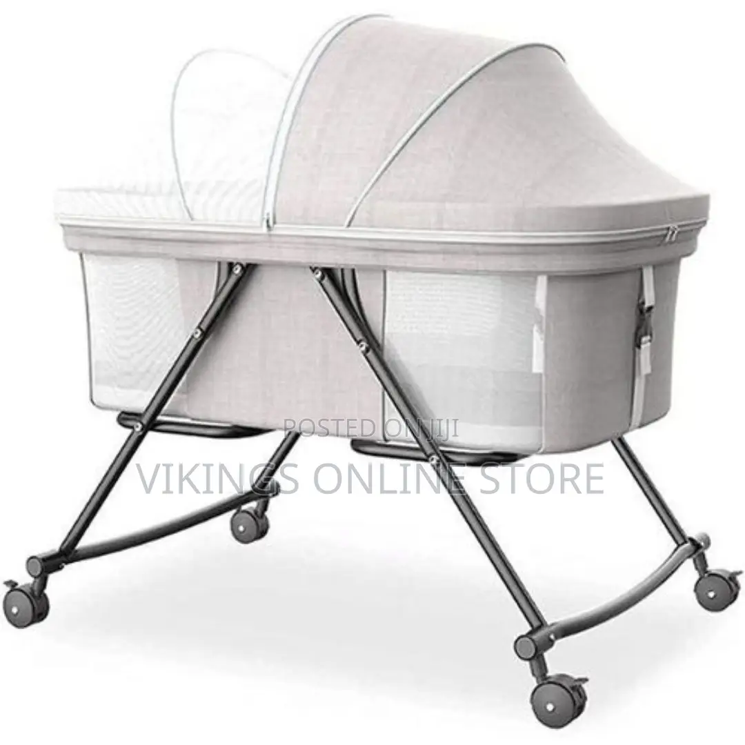 Bedside Baby Crib Cot Bed,Height-Adjustable Travel Cot N Bed