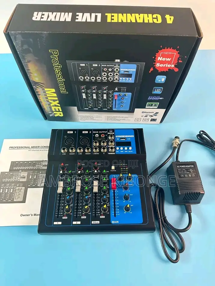 Professional USB Drive F-4 Mixing Console Sound Board Mixer.