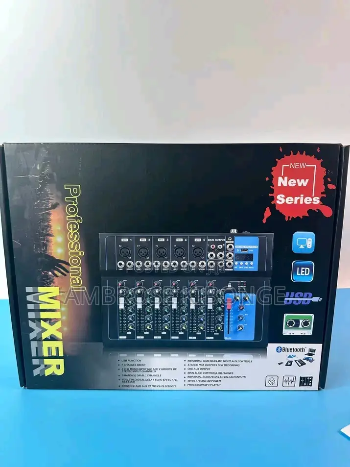 Professional USB Drive F-7 Mixing Console Sound Board Mixer.