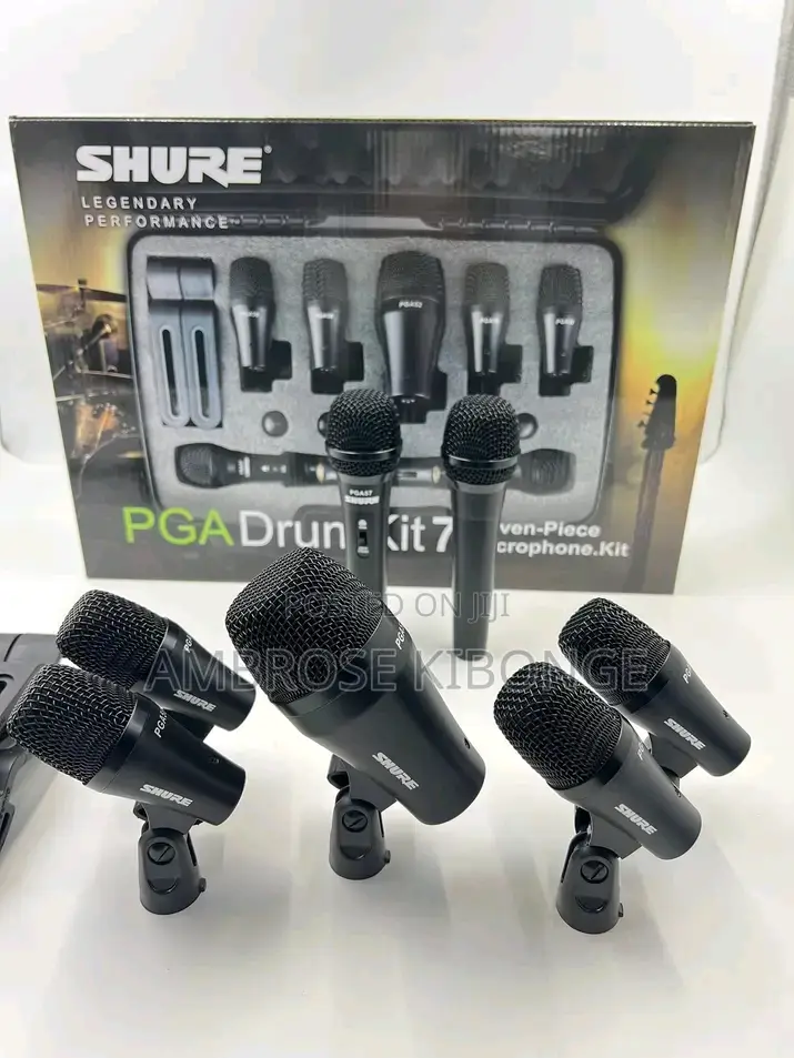 Classic Audio Quality SHURE PGA Drum Kit 7 Piece Microphones