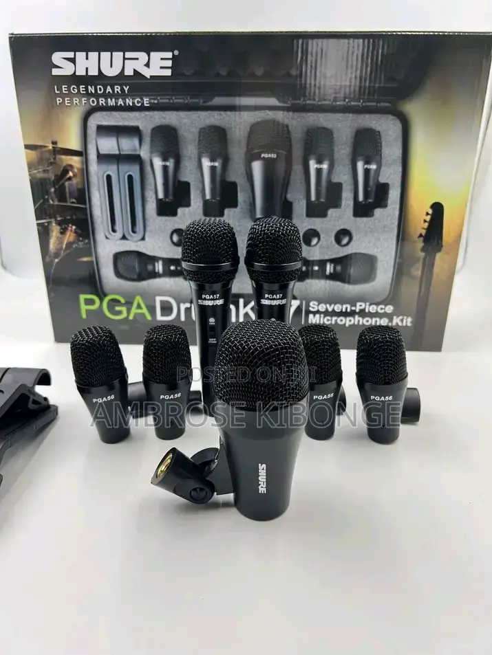 Classic Audio Quality SHURE PGA Drum Kit 7 Piece Microphones