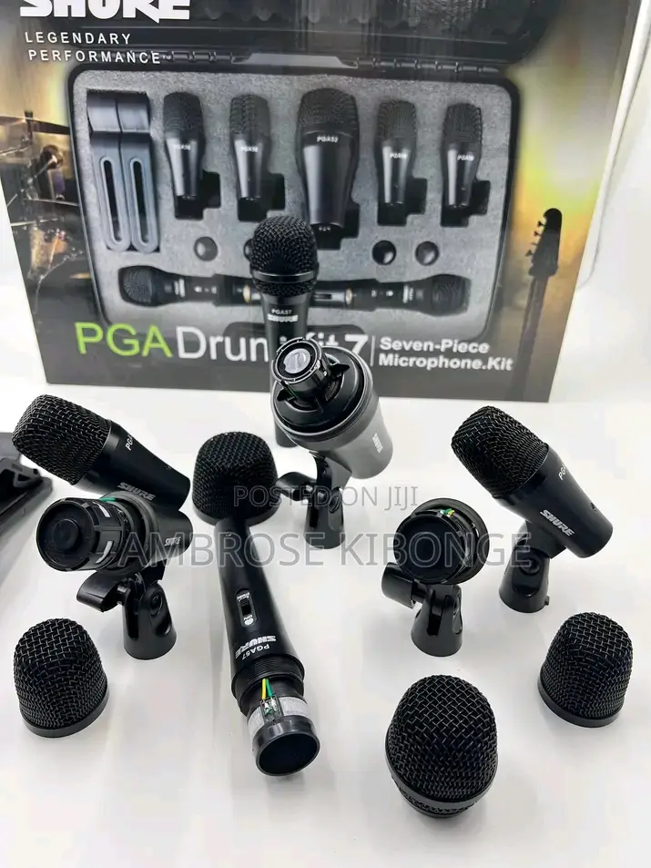 Classic Audio Quality SHURE PGA Drum Kit 7 Piece Microphones