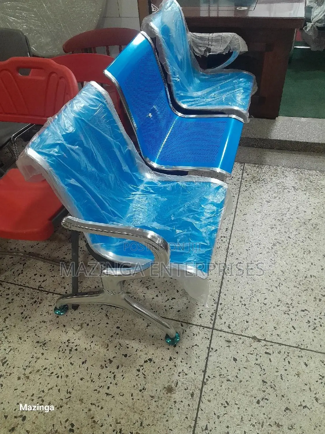 3seater Strong Aluminium Waiting Chair